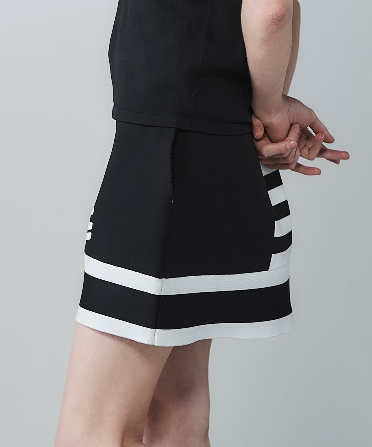 ボーダー切替ニットスカート|アルチビオ - ゴルフウェアや婦人服通販