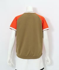 前後配色UV速乾カノコプルオーバー後（オレンジ）