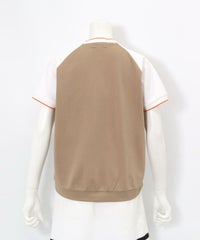 前後配色UV速乾カノコプルオーバー後（ホワイト）