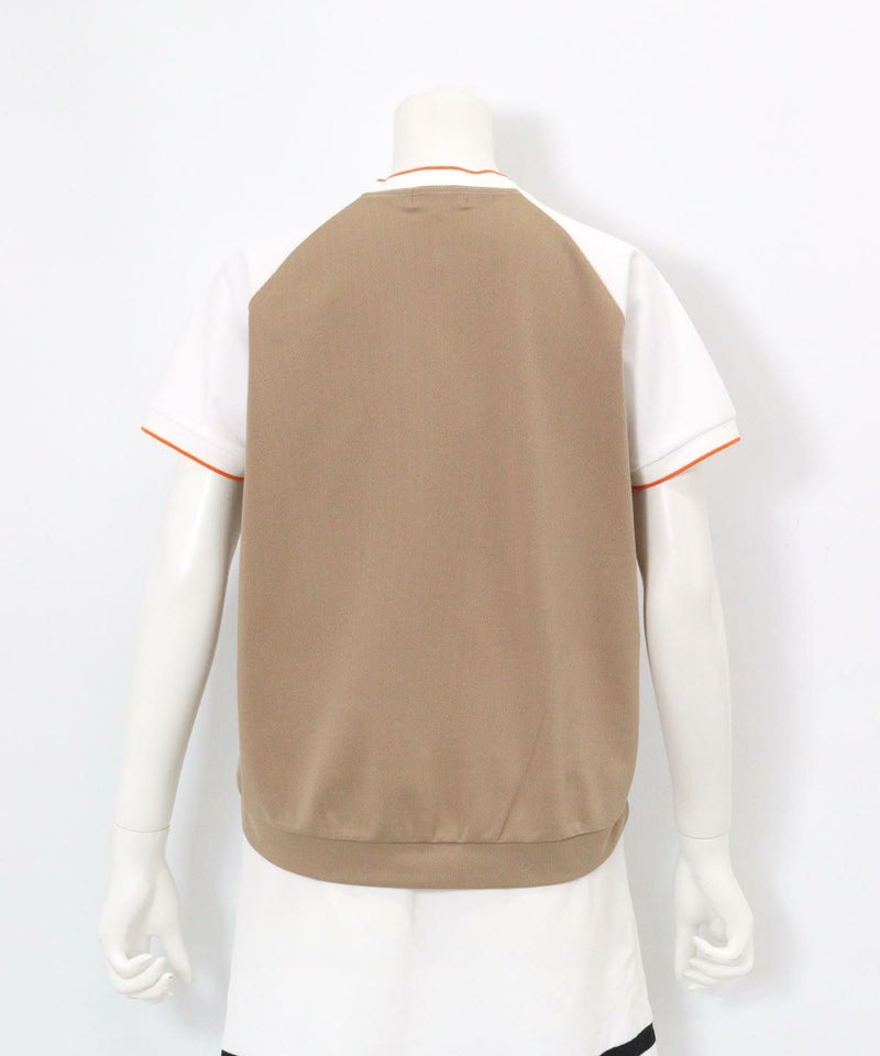 前後配色UV速乾カノコプルオーバー後（ホワイト）