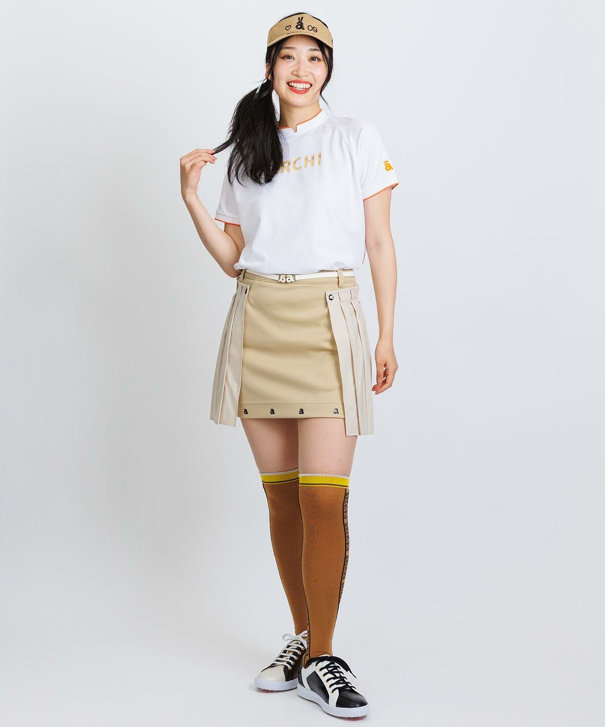 前後配色UV速乾カノコプルオーバー|アルチビオ - ゴルフウェアや婦人服通販