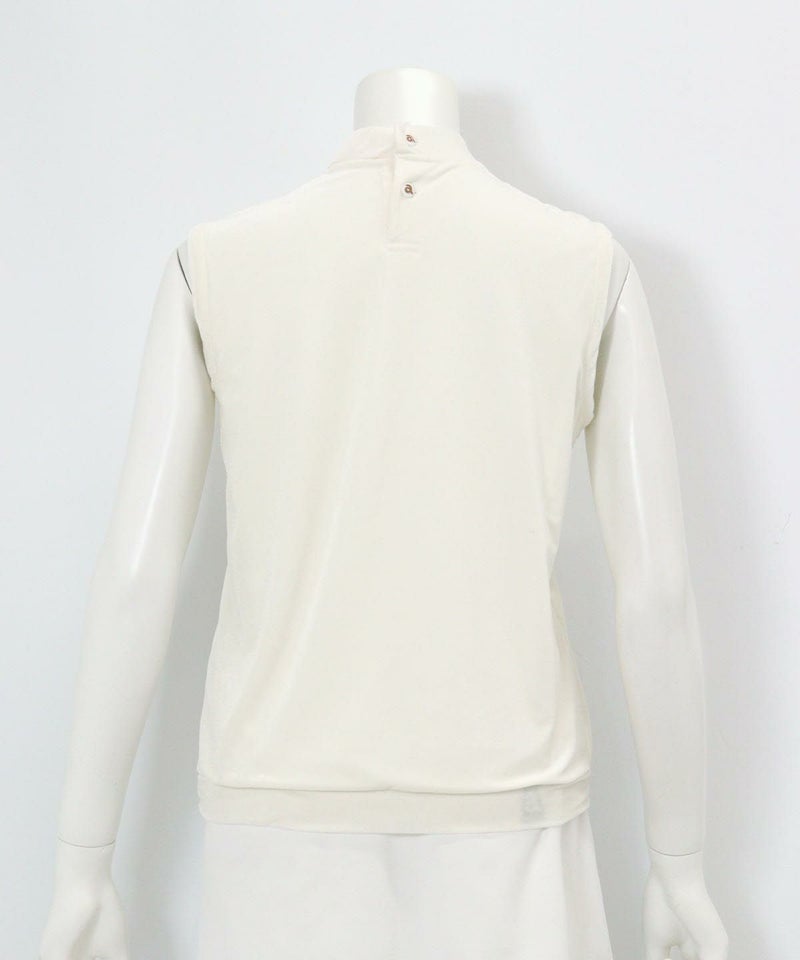 ベロアノースリプルオーバー後（ホワイト×ゴールド）