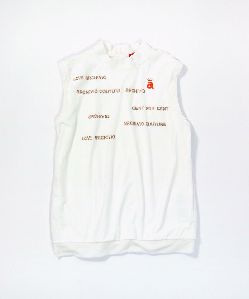 ベロアノースリプルオーバー（ホワイト×ゴールド）