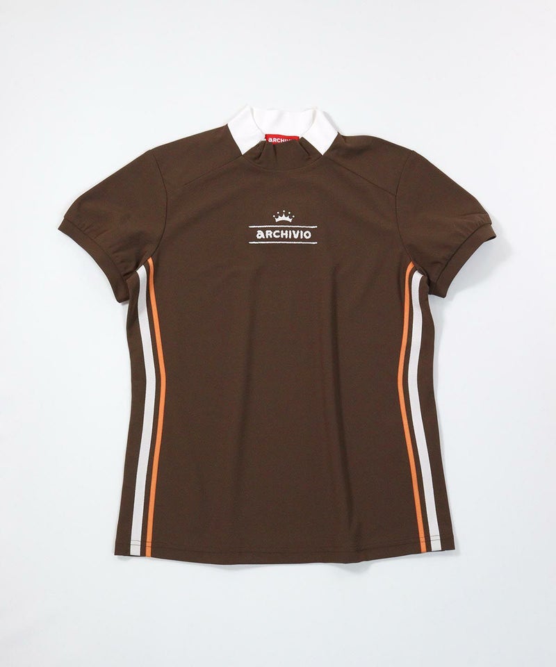 サイドライン速乾カノコプルオーバー（ブラウン）