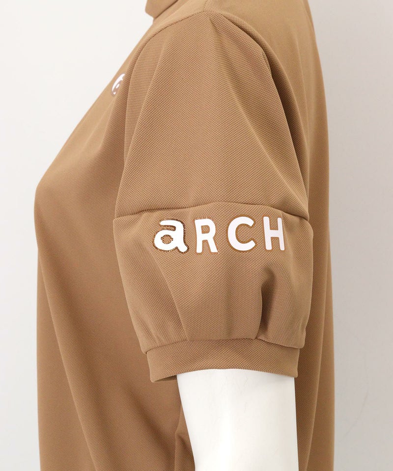 袖ロゴデザイン部分（ブラウン）