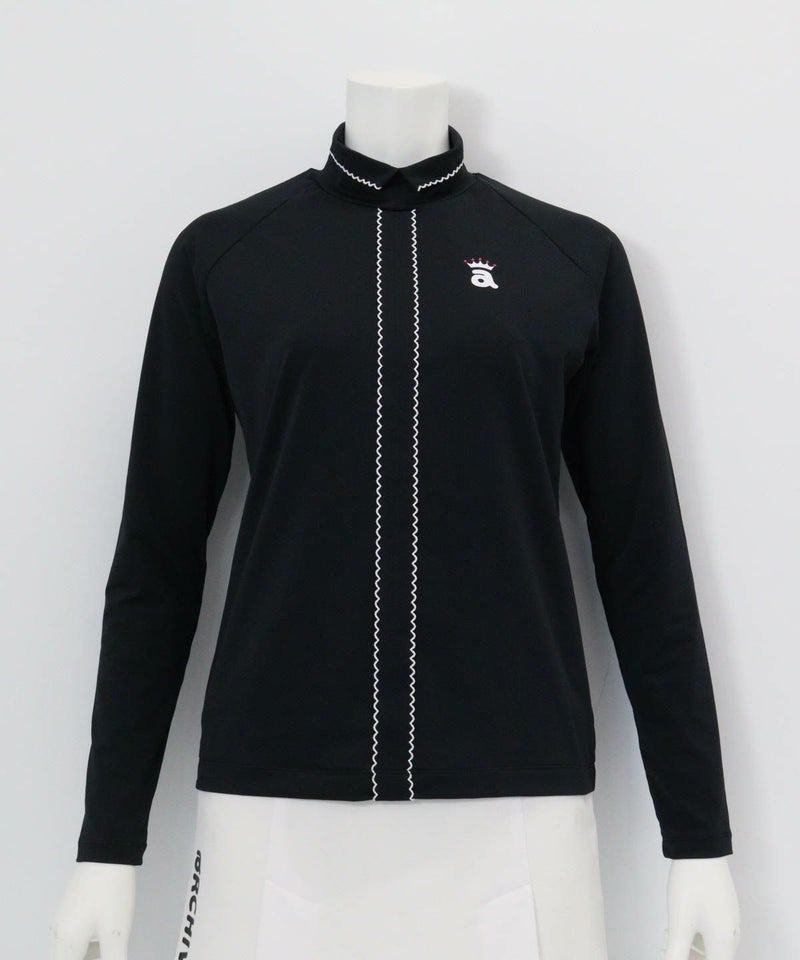 スカラップステッチUV速乾プルオーバー（ブラック）