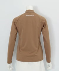 スカラップステッチUV速乾プルオーバー後（キャメル）