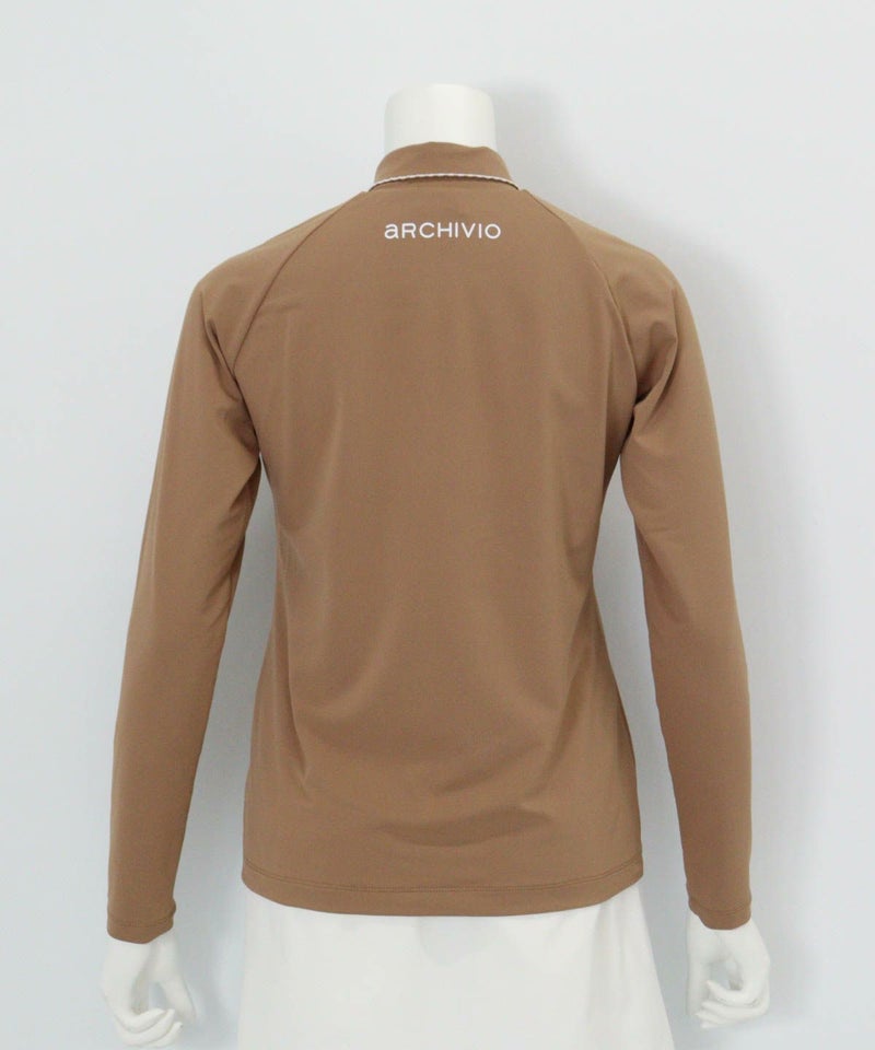 スカラップステッチUV速乾プルオーバー後（キャメル）