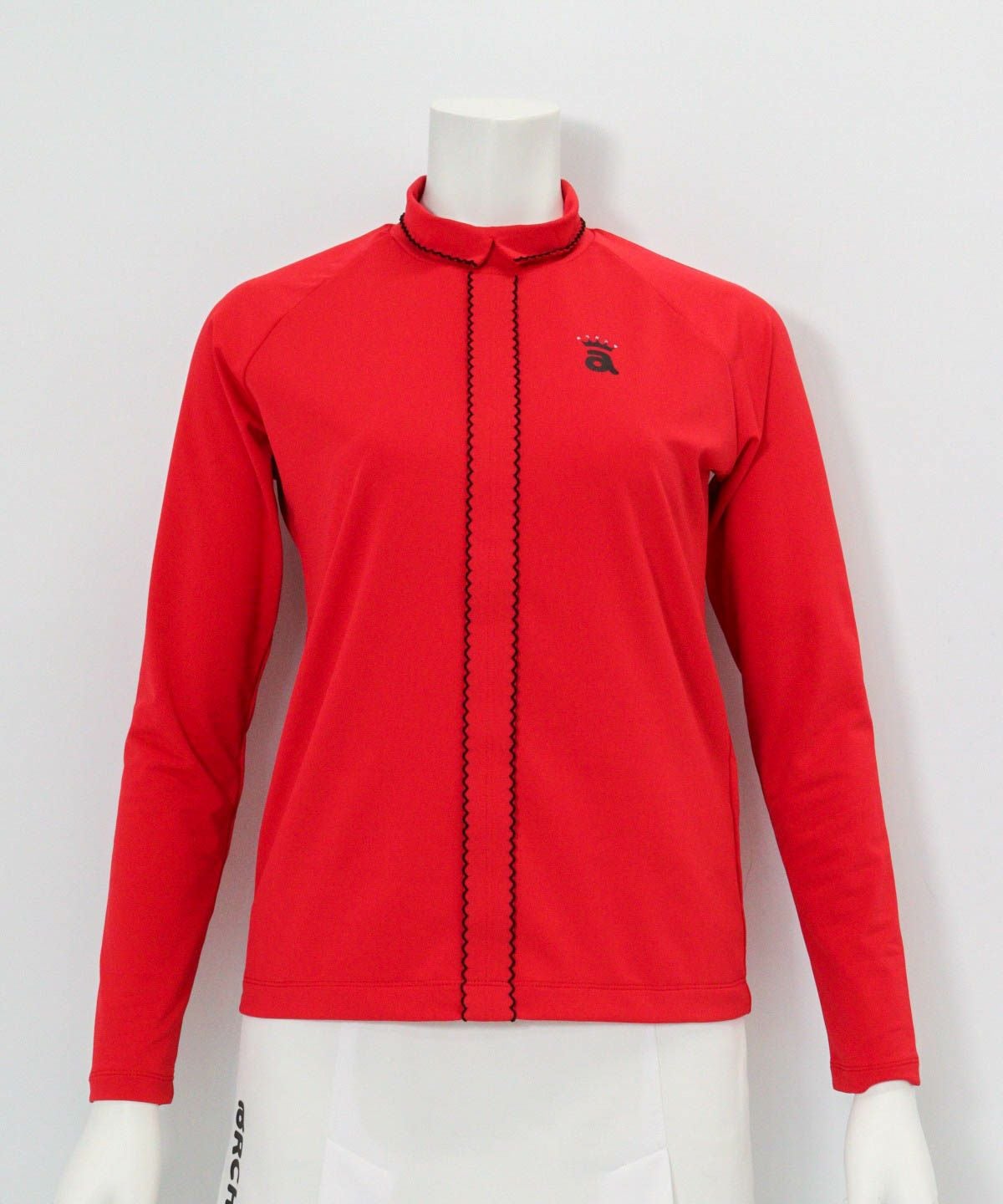 スカラップステッチUV速乾プルオーバー（レッド）