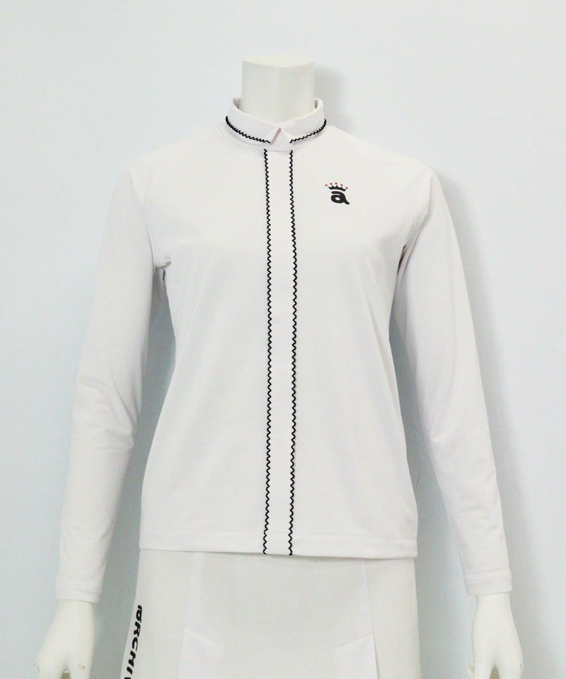 スカラップステッチUV速乾プルオーバー（ホワイト×ブラック）