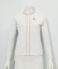 スカラップステッチUV速乾プルオーバー（ホワイト×ベージュ）