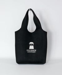 ニットトートバッグ（ブラック）