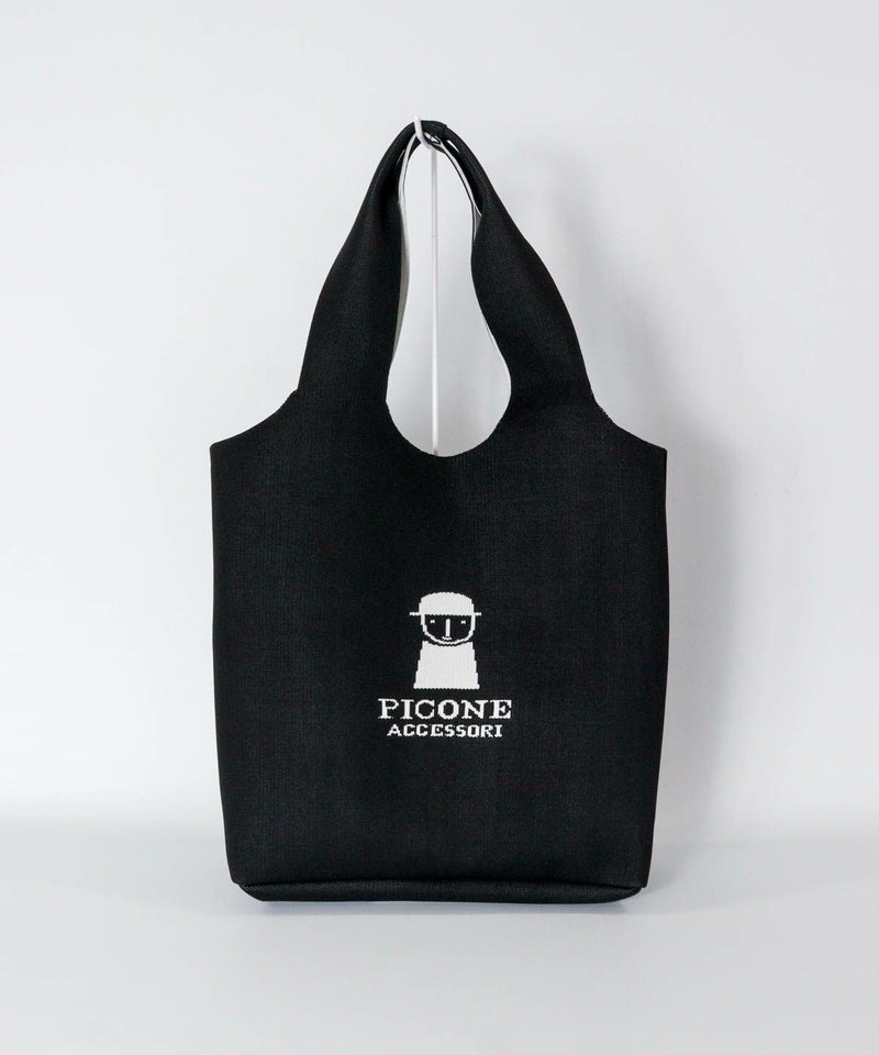 ニットトートバッグ（ブラック）