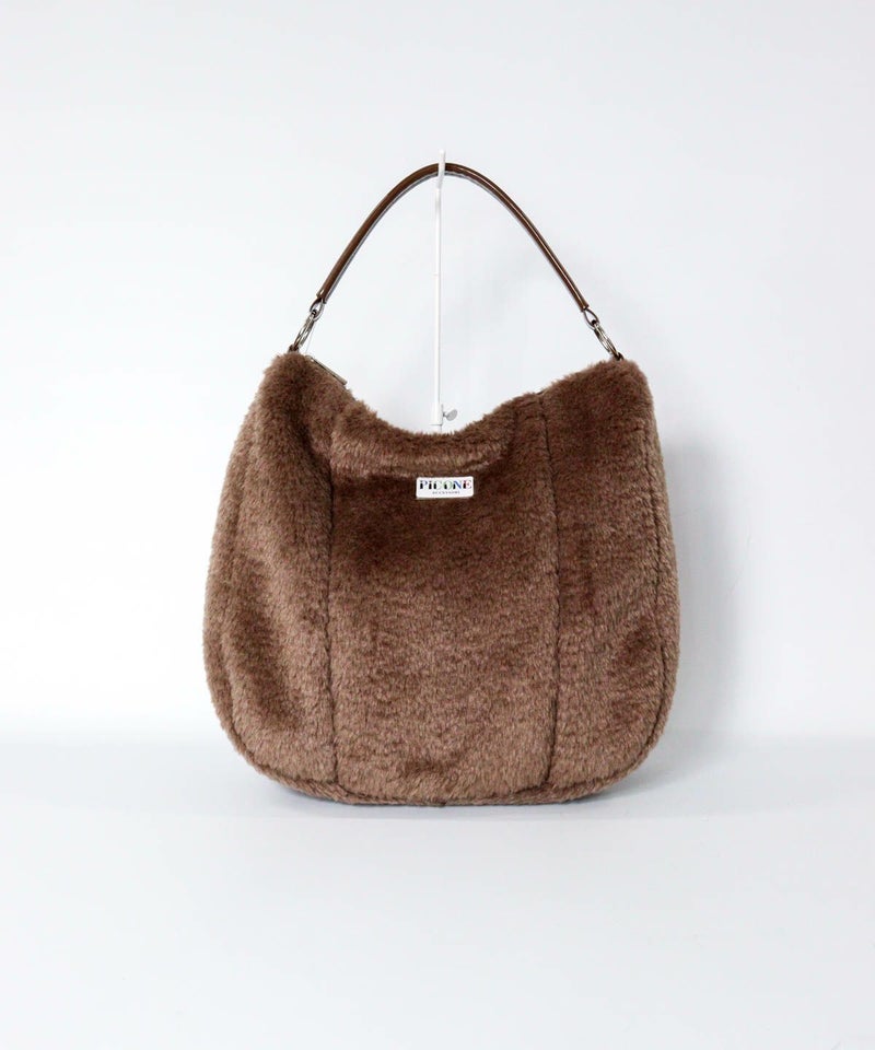 ワンハンドルボアバッグ（キャメル）