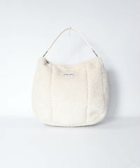 ワンハンドルボアバッグ（ベージュ）