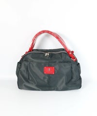 ショルダー付ボストンバッグ（グレー）