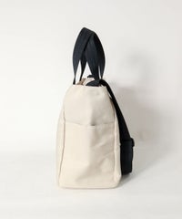 ショルダー付きトートバッグ横（ベージュ）