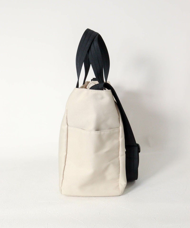 ショルダー付きトートバッグ横（ベージュ）