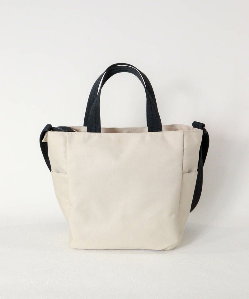 ショルダー付きトートバッグ後（ベージュ）