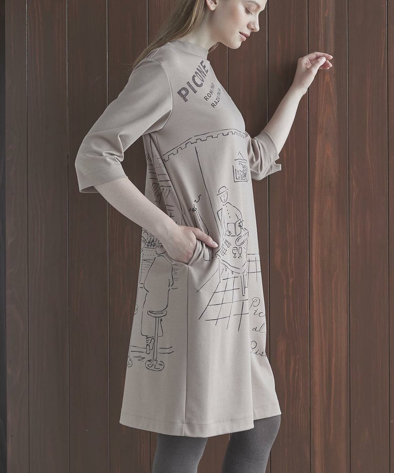 モデル着用画像（ベージュ）