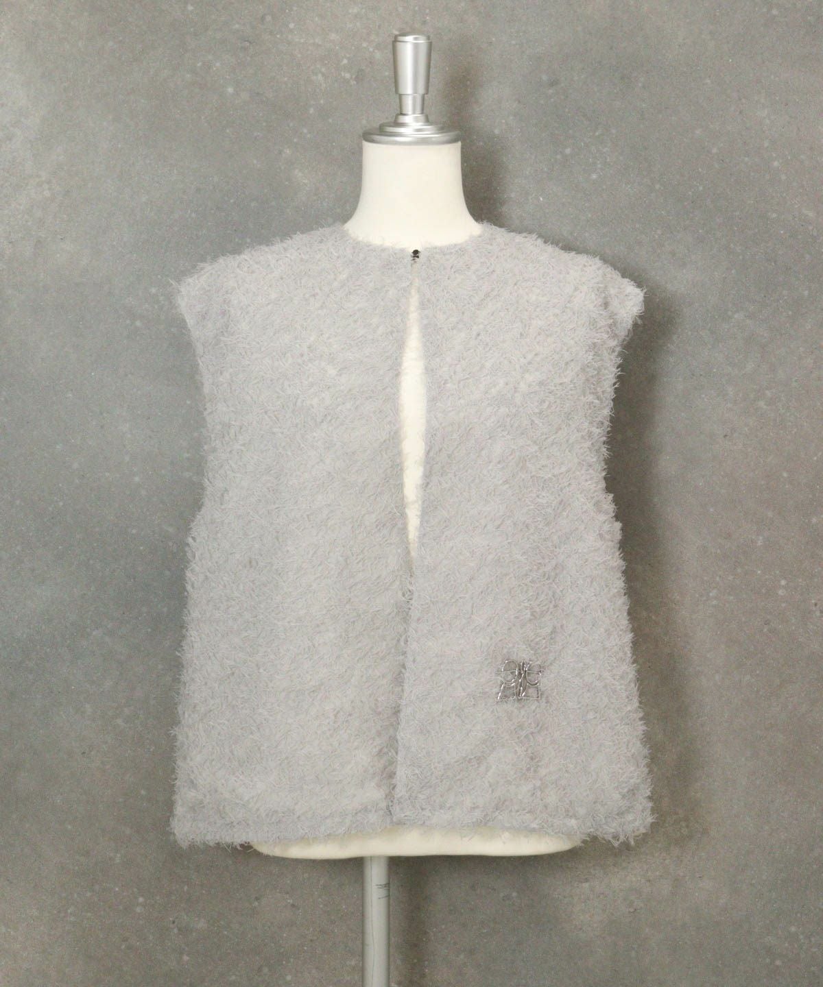 フェザーライクベスト（ライトグレー）