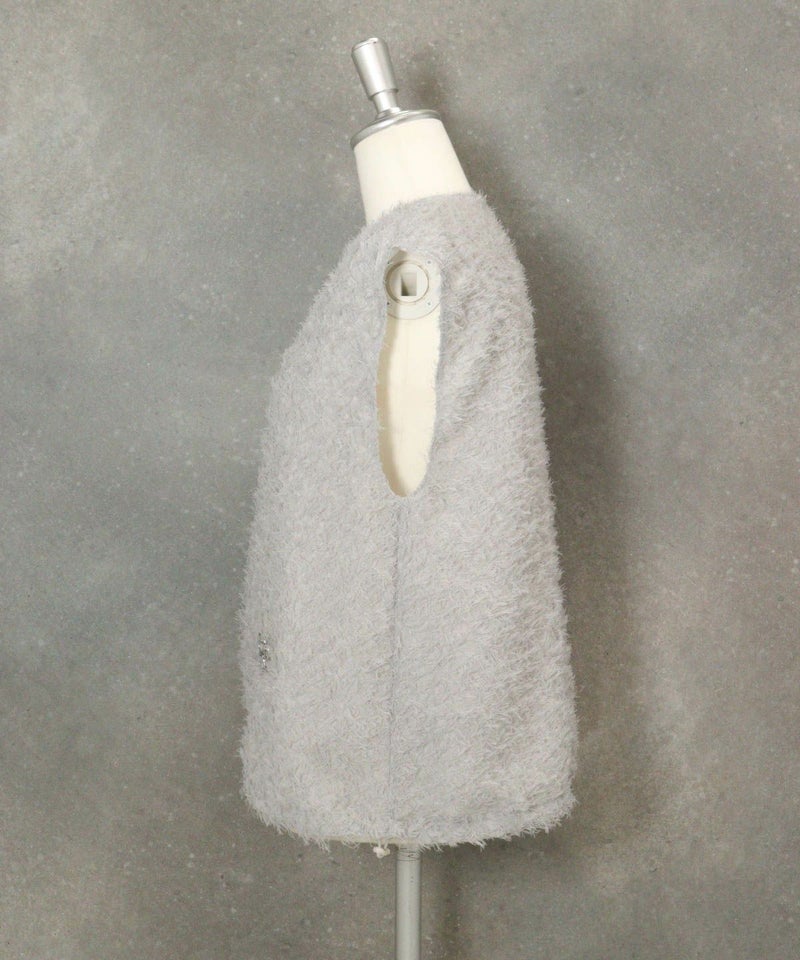 フェザーライクベスト横（ライトグレー）