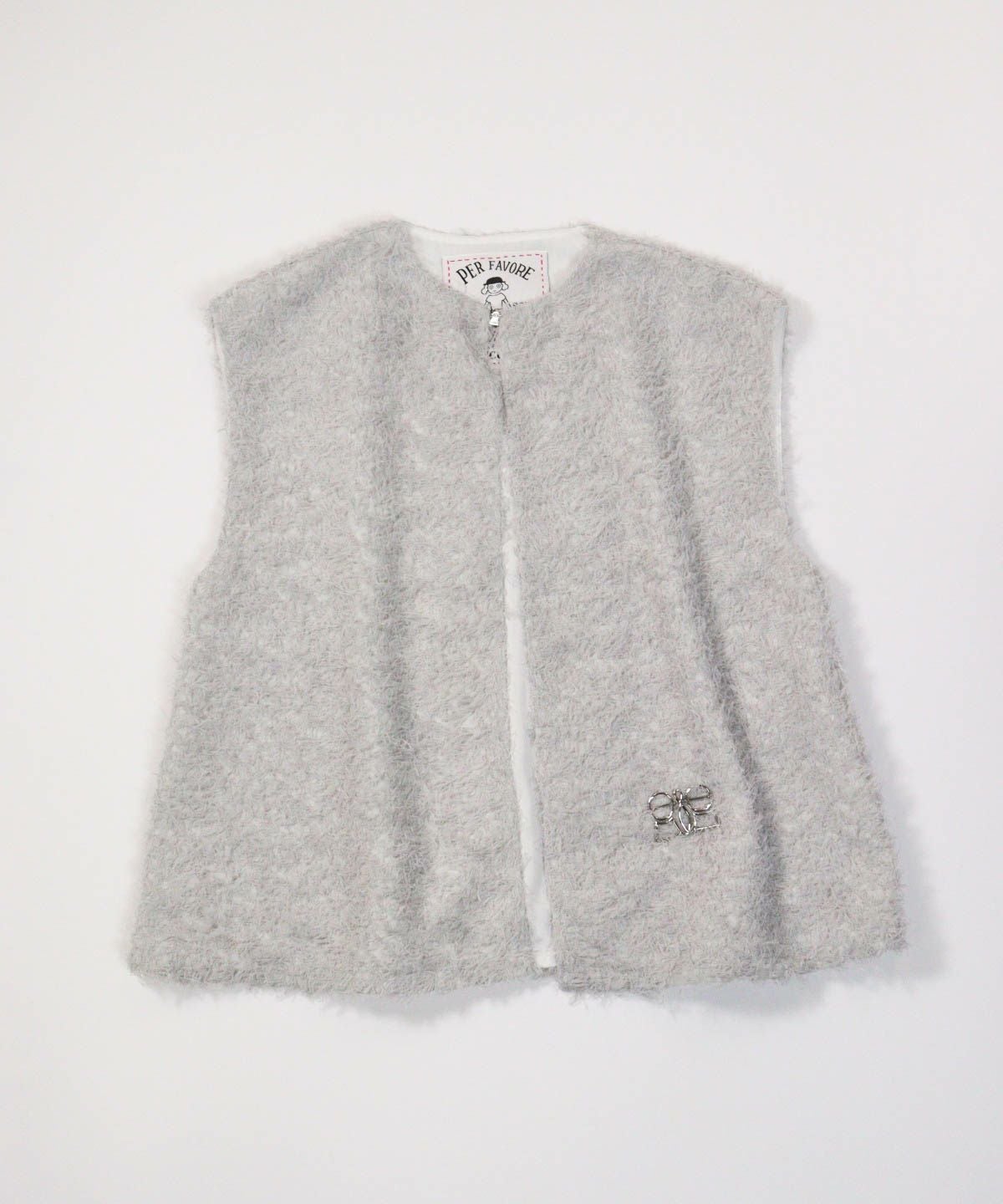 フェザーライクベスト（ライトグレー）