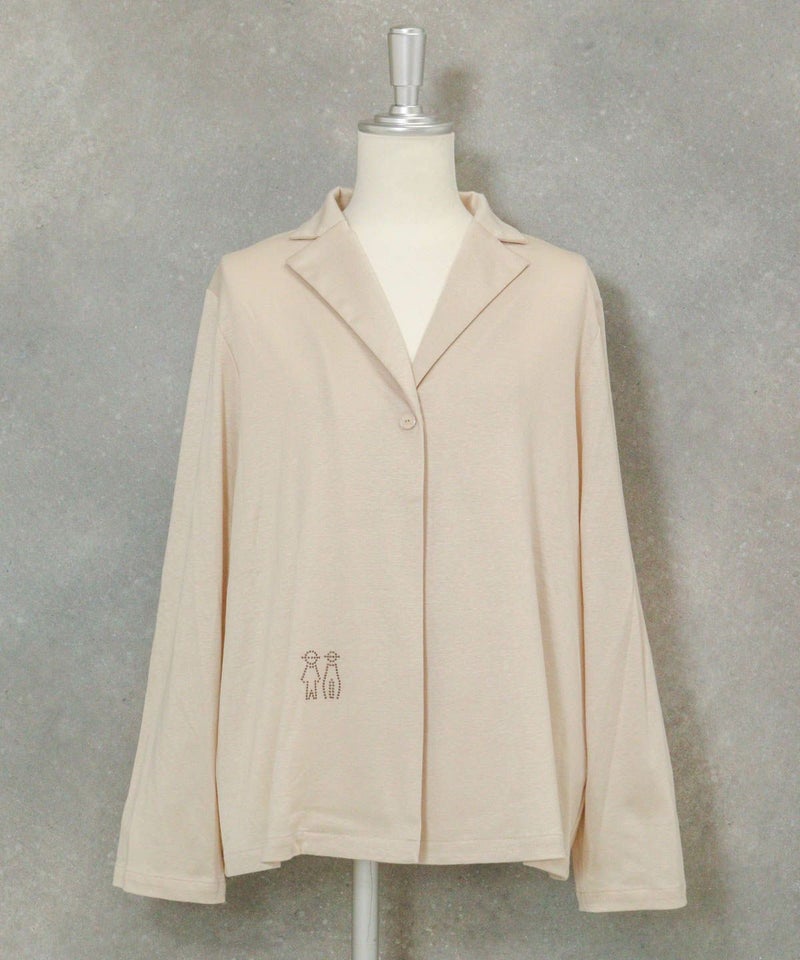 ソフトテーラードジャケット（ベージュ）