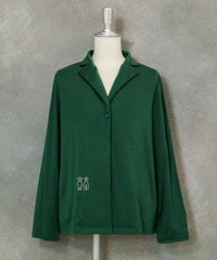ソフトテーラードジャケット（グリーン)