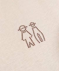 ストーンの装飾部分（ベージュ）