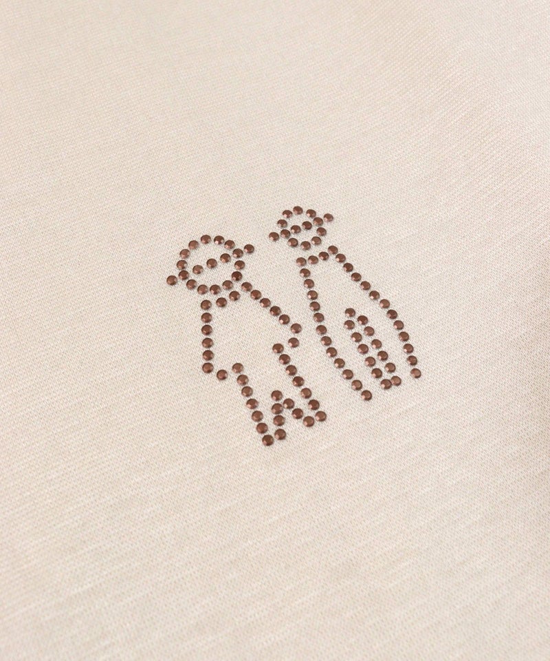 ストーンの装飾部分（ベージュ）