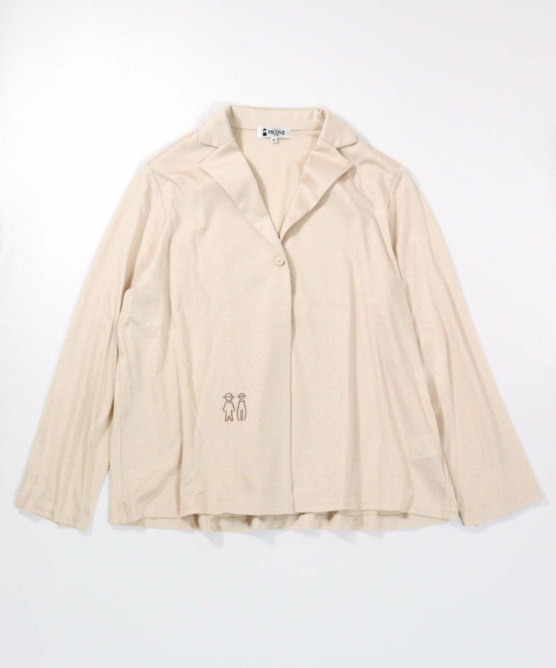 ソフトテーラードジャケット（ベージュ）