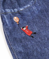 ポケットデザイン部分（ブルー）