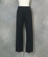 シルキーリブジャージ冷感パンツ（ブラック）