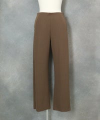 シルキーリブジャージ冷感パンツ（ブラウン）