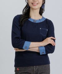 モデル着用画像（ネイビー）