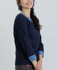 モデル着用画像（ネイビー）