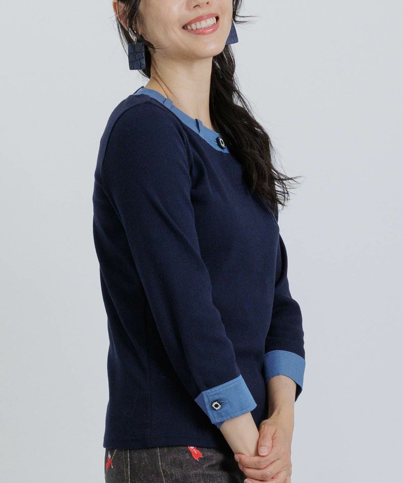 モデル着用画像（ネイビー）