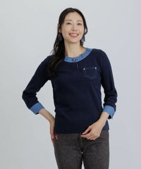 モデル着用画像（ネイビー）