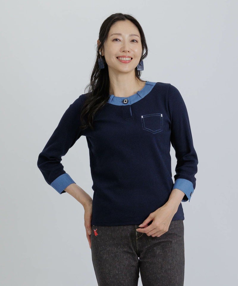 モデル着用画像（ネイビー）