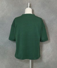 ドットイラスト半袖プルオーバー（グリーン）後ろ