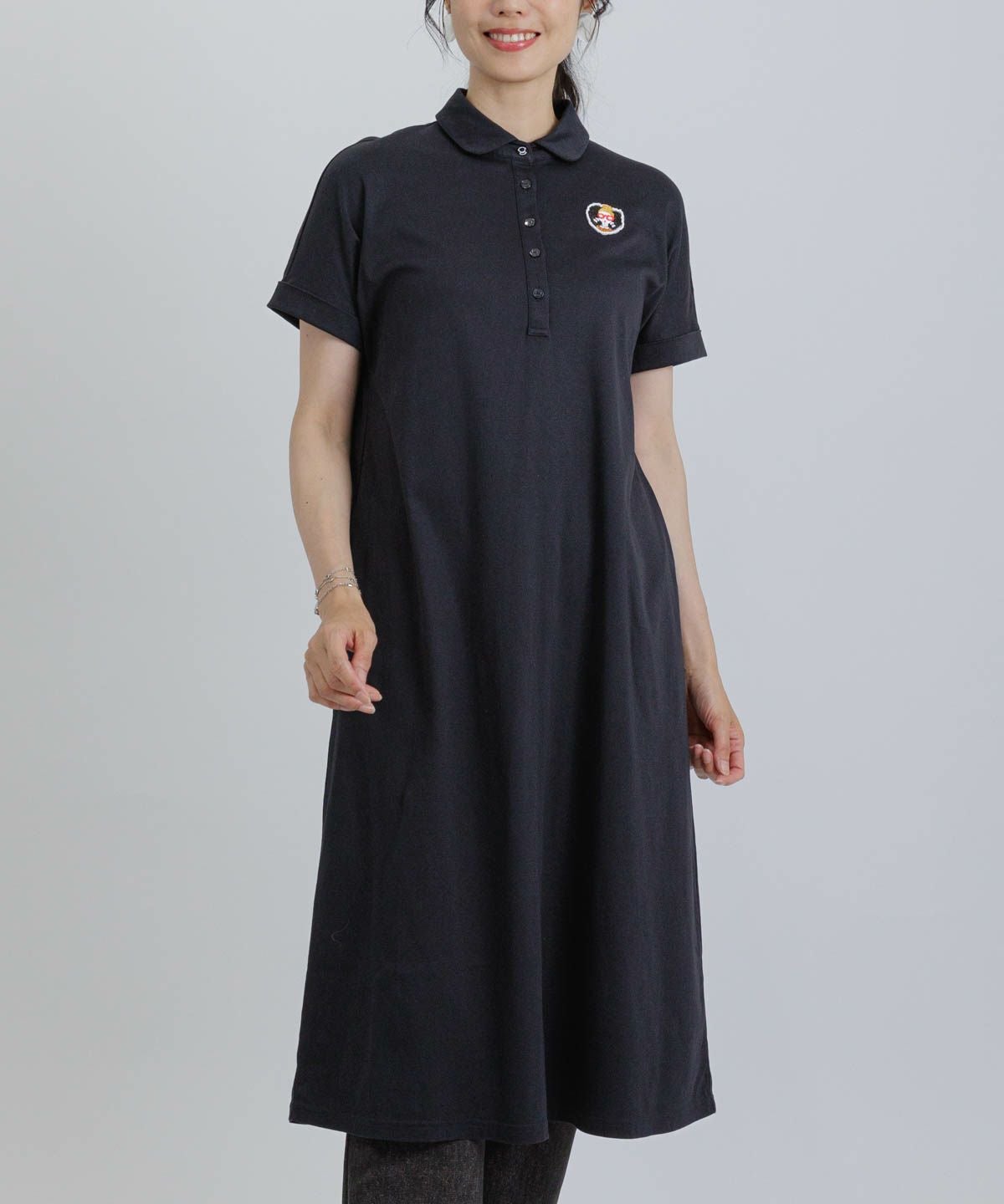 みるく新品、ピッコーネ☆ポロシャツ、ワンピース、ピッコーネクラブ コットン100％ポロ襟ロングワンピース|スタジオピッコーネ - ゴルフ