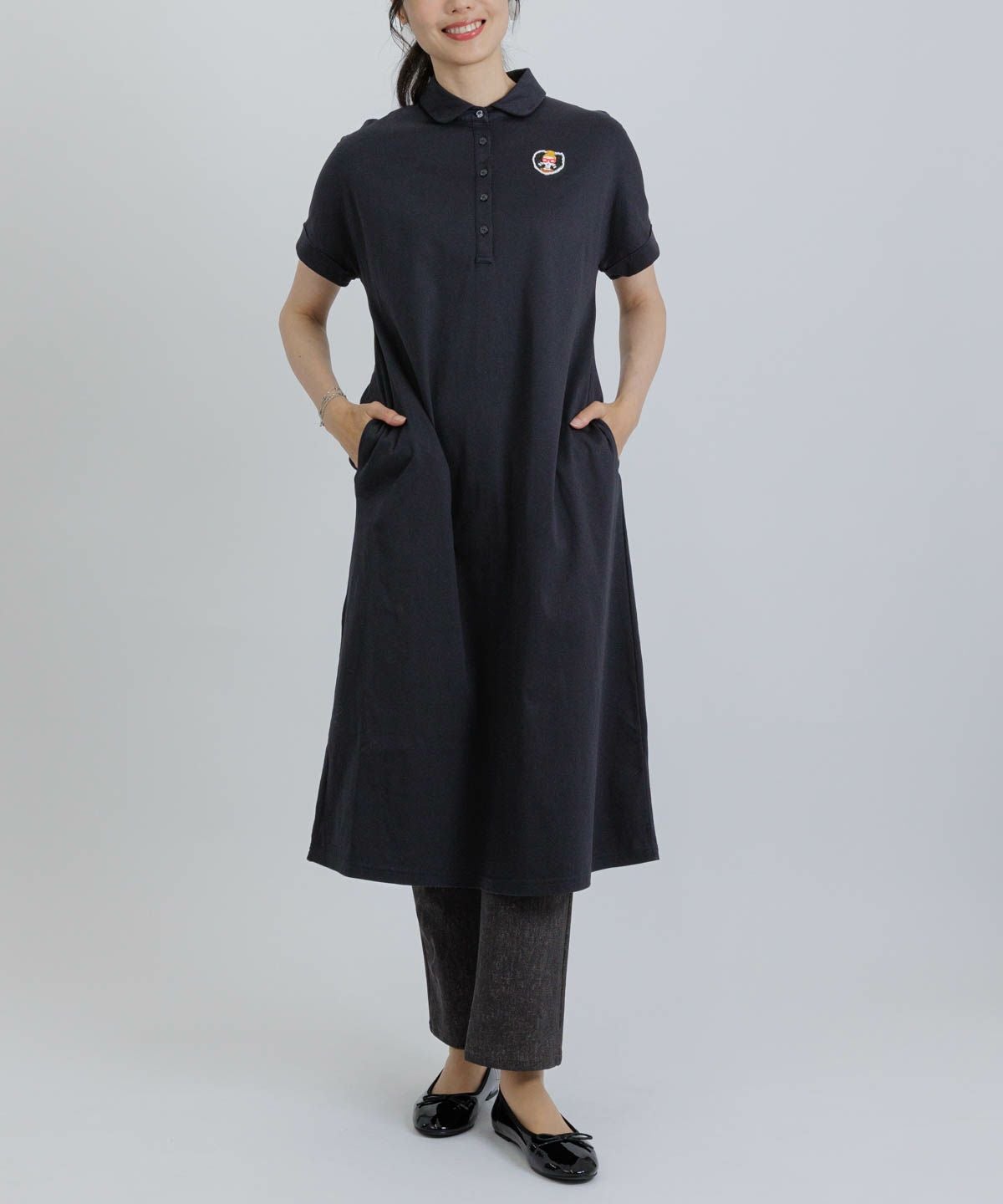 モデル着用画像（ネイビー）