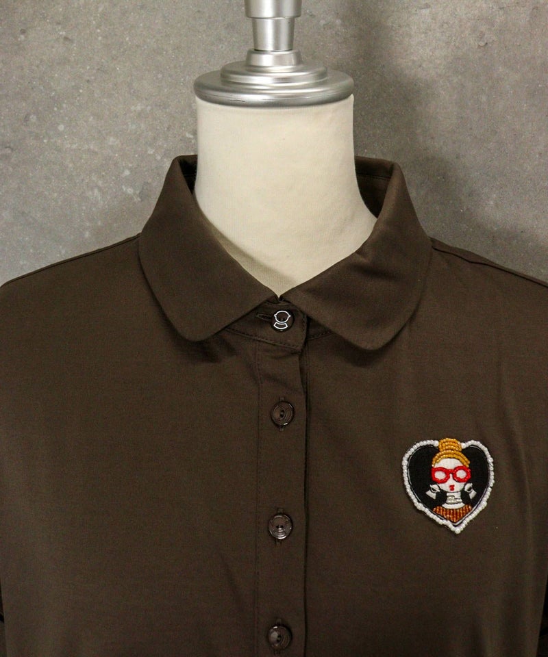 襟元部分（ブラウン）