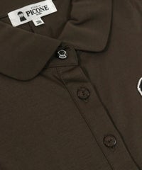 ボタン部分（ブラウン）