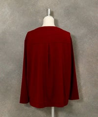 シフォン切替ニットソー後（テラコッタ）