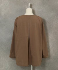 デザインイラスト天竺プルオーバー（ブラウン）後ろ