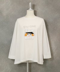 デザインイラスト天竺プルオーバー（ホワイト）