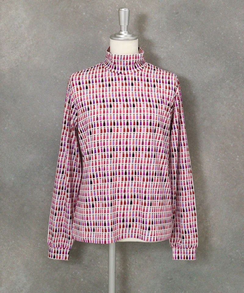 カラフルピコハイネックプルオーバー（レッド）