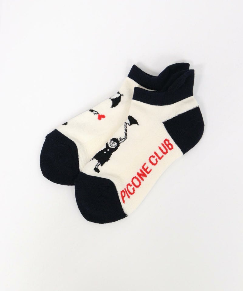 ソックス（ホワイト×ネイビー）